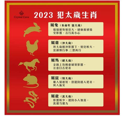 2023雞犯太歲|2023年5生肖犯太歲！12生肖運勢排行榜曝光 屬兔當心。